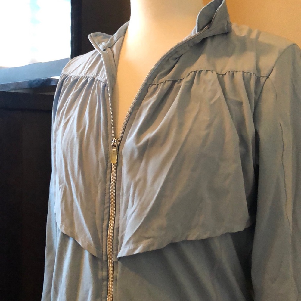 Baby blue track jacket